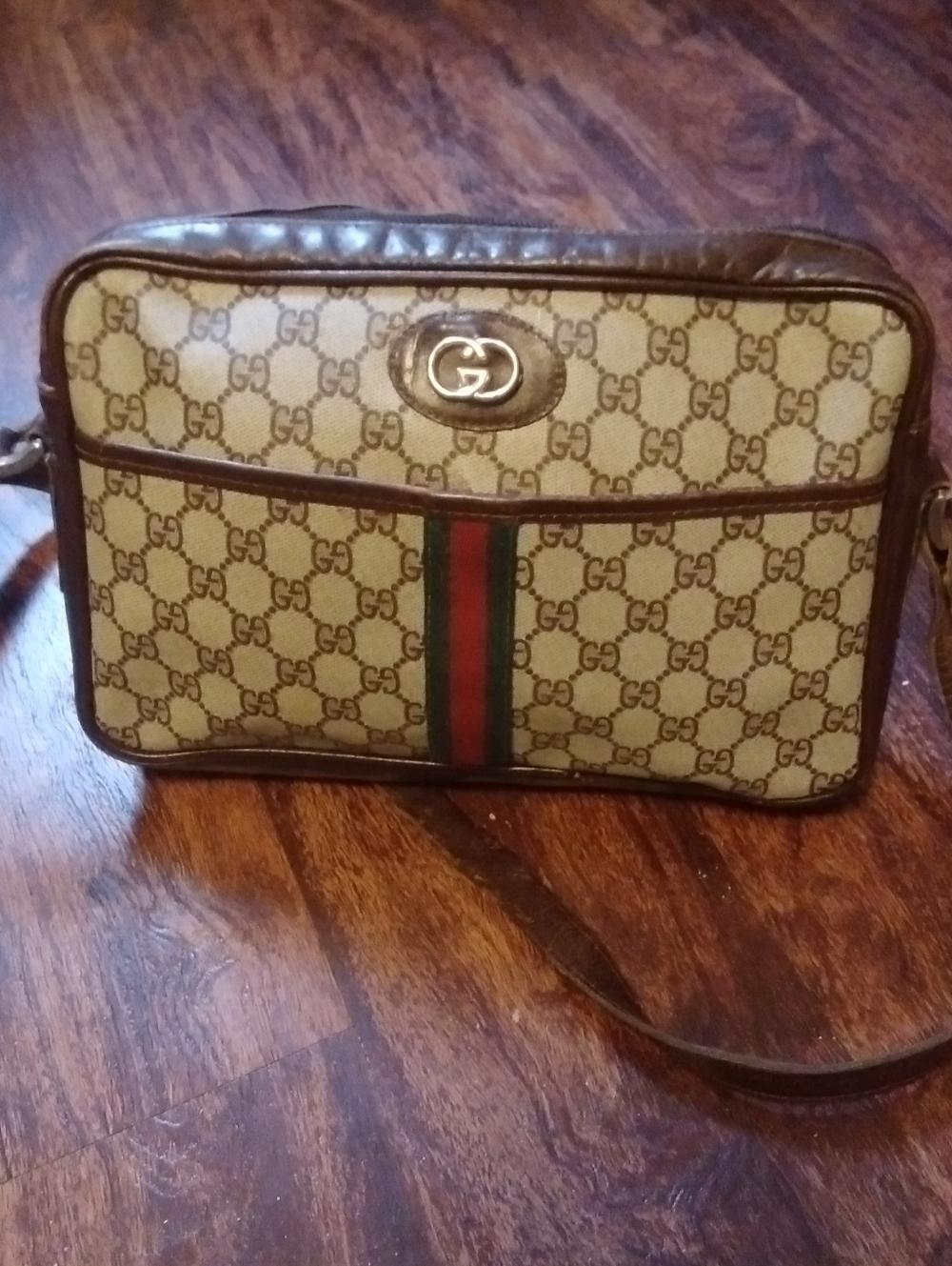 Vintage 70s 80s Bag Leather Nylon Purse Shoulder Made In Hong Kong